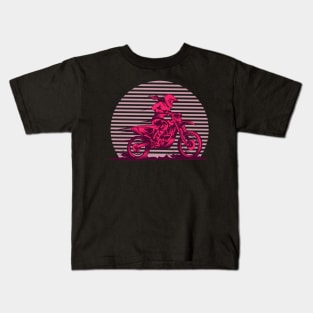 Sunset Rider: Lady Blazes Trails in Style (Off-road motorcycle) Kids T-Shirt